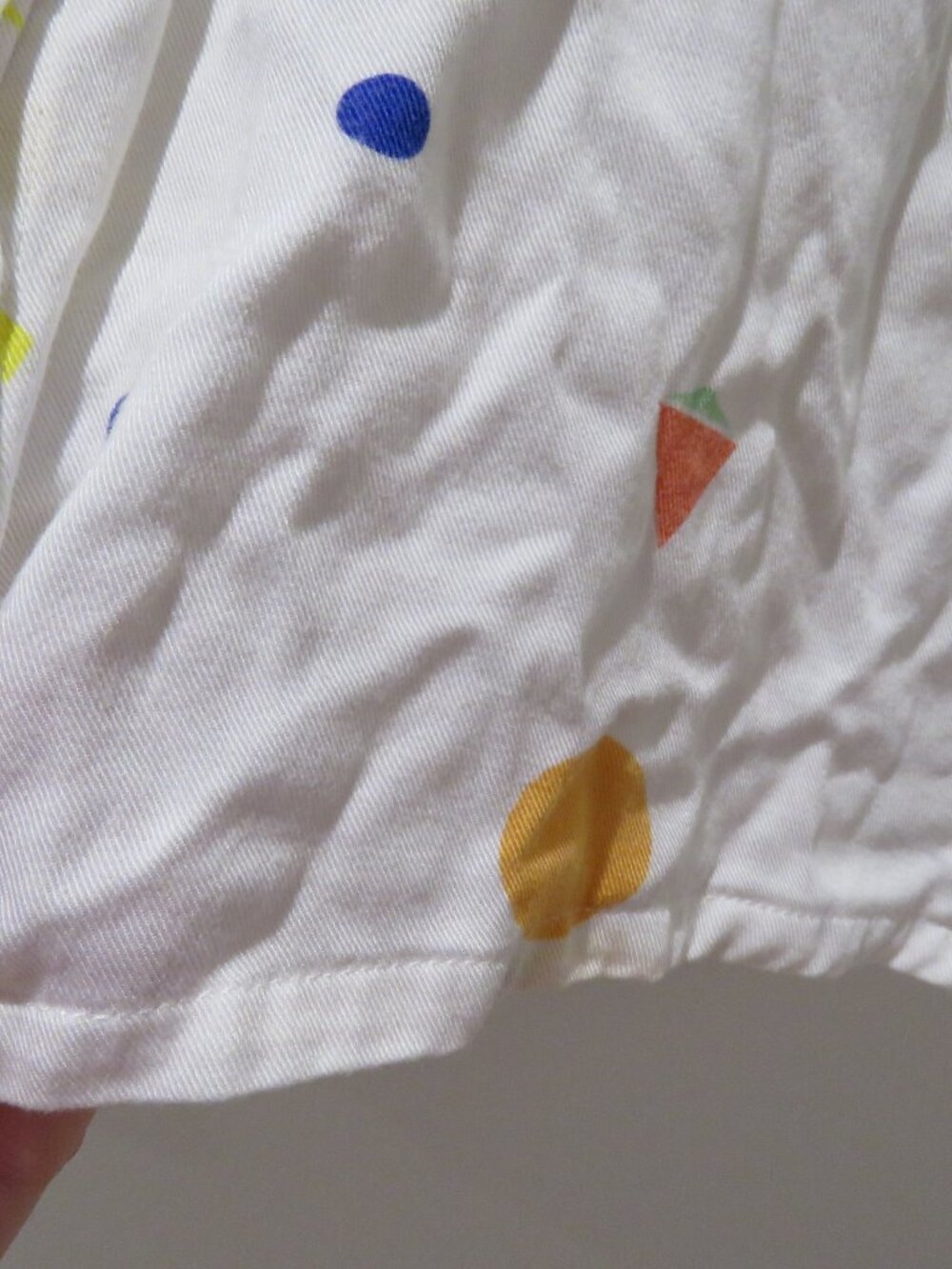 DUSEN DUSEN Fruit Stand Cropped Shirt Top XS Novelty Abstract Avant Garde - Picture 7 of 13